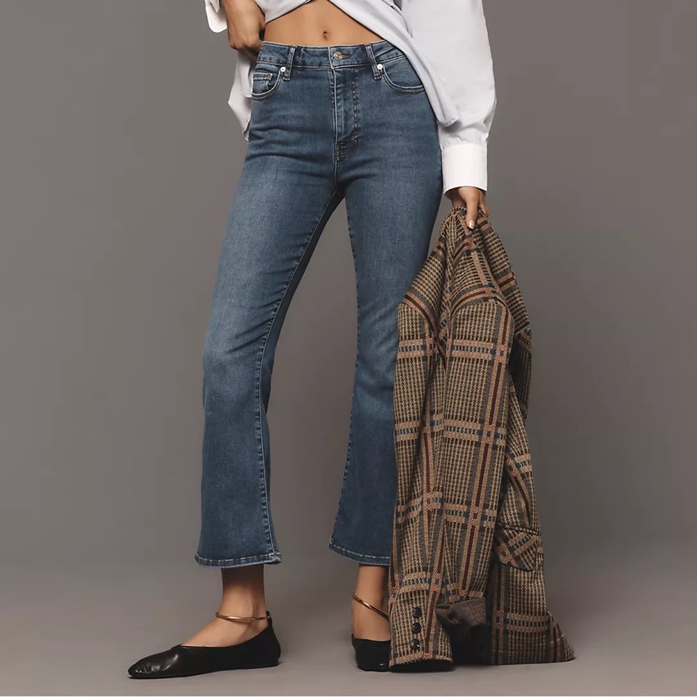 Anthropologie Frame Le Crop Mini Boot Jean